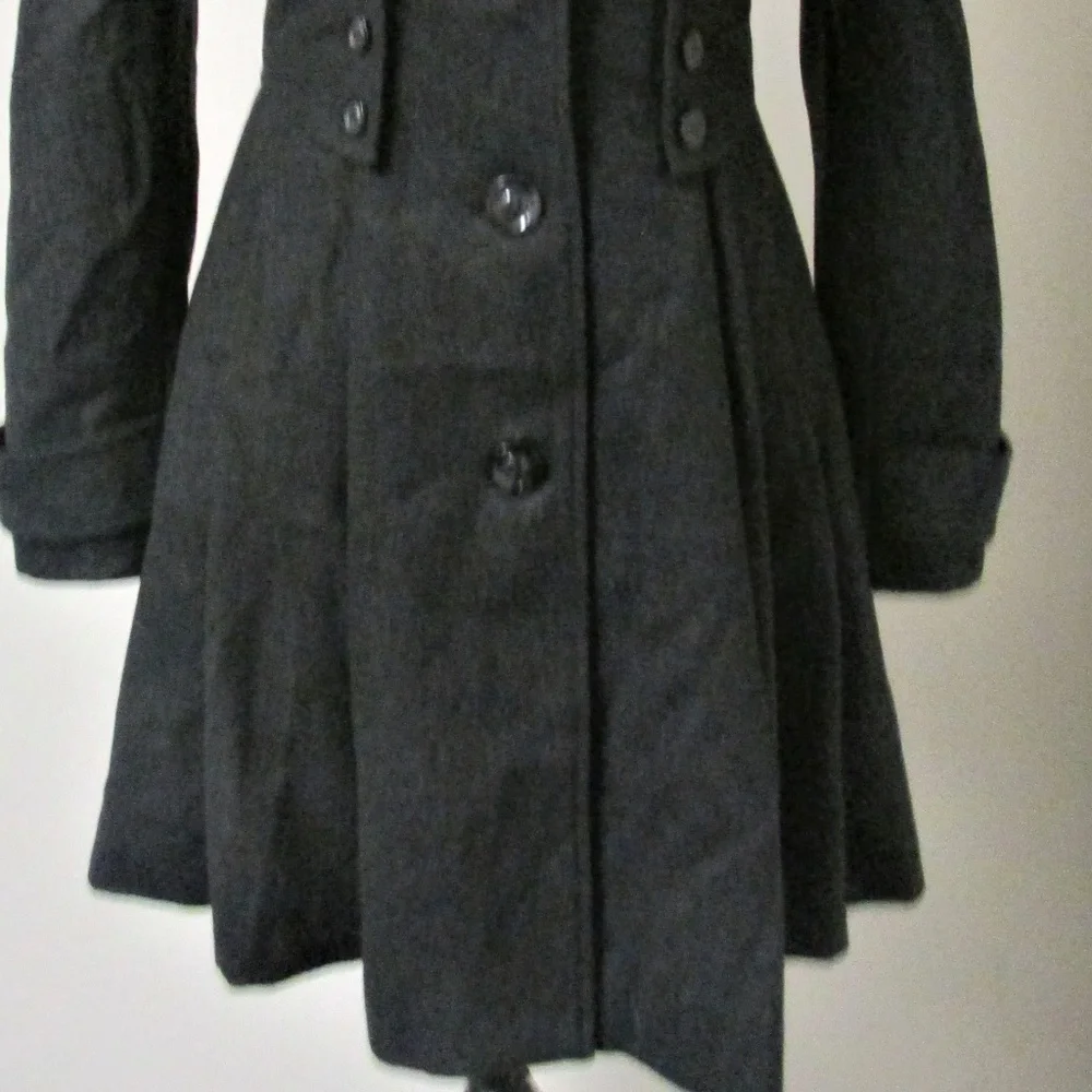 Hazel Women's Full Button Coat peacoat - Picture 2 of 8